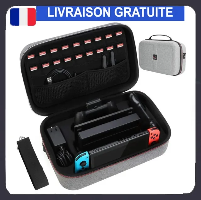 Étui de transport et de rangement Nintendo Switch OLED - Housse de transport rig