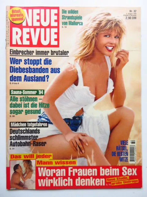 Neue Revue Nr 32/1994, Sharon Stone, Tom Jones, Anna Nicole Smith, Lara Flynn Bo