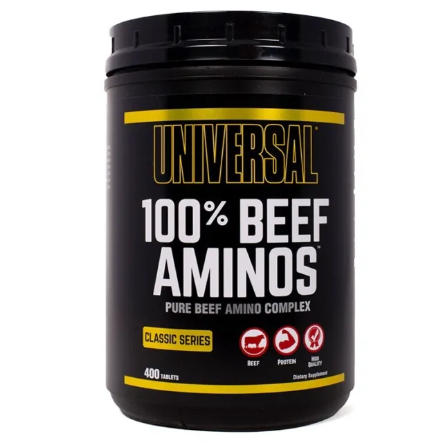 (400g, 91,85 EUR/1Kg) Universal Nutrition 100% Beef Aminos - 400 tableten