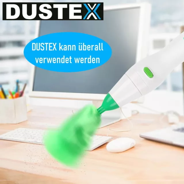DUSTEX Elektrischer Staubwedel Staubwischer Staubbesen Putzen Reinigung TV 3