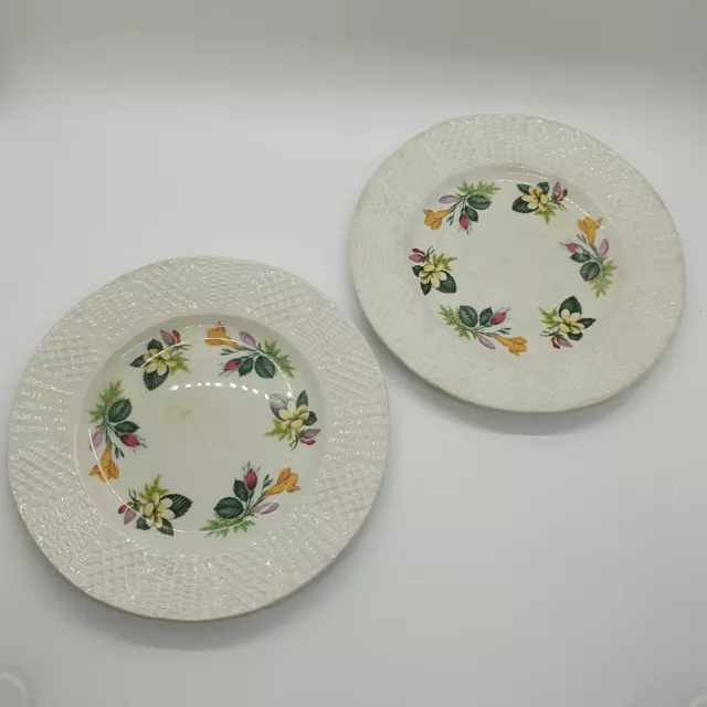 Burleigh Ironstone Freesia Pattern Small Side Plates