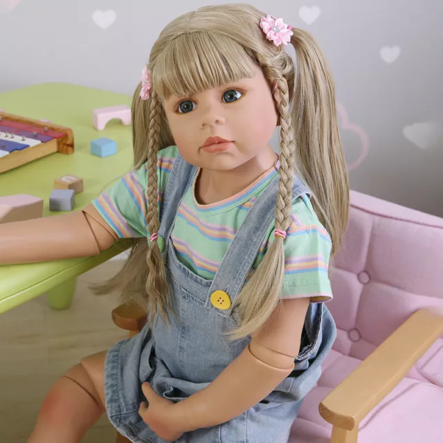 Bambola reborn 38 pollici bambola capolavoro principessa bambina regalo fatto a mano
