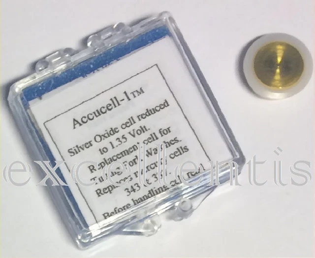 thumbnail image 2 of Accucell-1 1.35V Battery For Bulova Accutron 214 – New With Tags 2 of 3