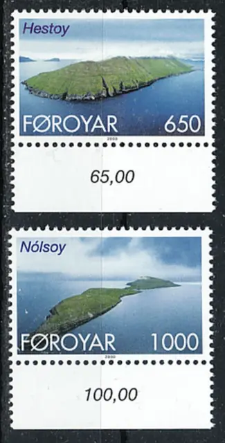 FÄRÖER Dänemark Jahrgang 2000 Freimarken Inseln Unterrand Michel 382 384 ** MNH
