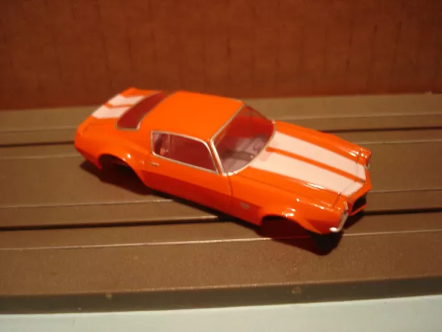 Afx Racing H.o. Scale Slot Car Body Only Chevrolet Camaro Ss396 Orange/White New