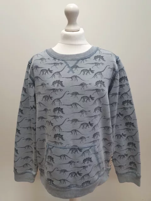 Felpa Girocollo Maniche Lunghe Rr657 Ragazzi Fat Face Blu Fat Face Uk Età 12-13 Anni