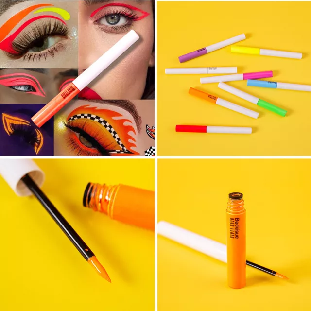 Delineador de ojos líquido impermeable maquillaje fluorescente de neón de larga duración*