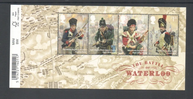 Waterloo Barcode GB BATTLE Of Waterloo Barcode Ms Um As Issued £3.25 - PicClick UK