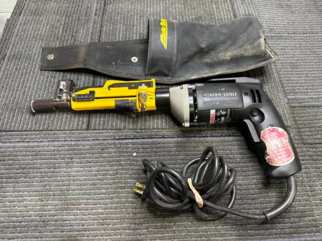 Porter Cable EHD Drywall Driver 6645 w Quik Drive QD2000 w/ holster MADE IN USA