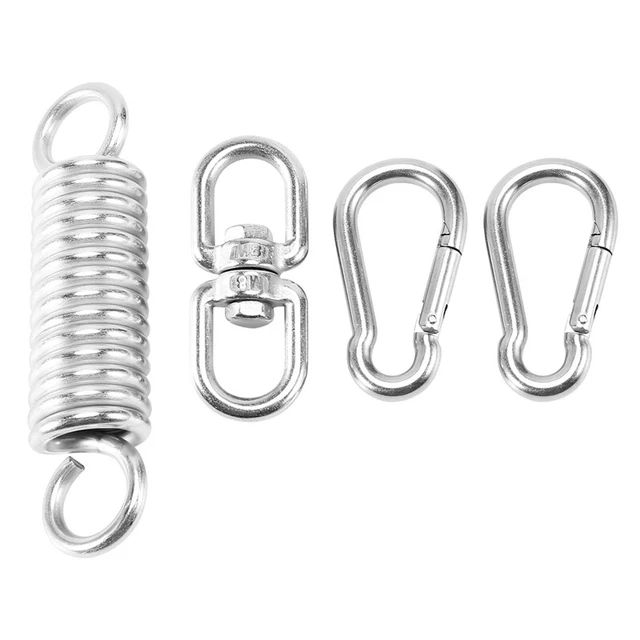 Schwenkbare Rostfreier Stahl Kette mit Karabinern und Feder, 1000 Pfund Kap7653