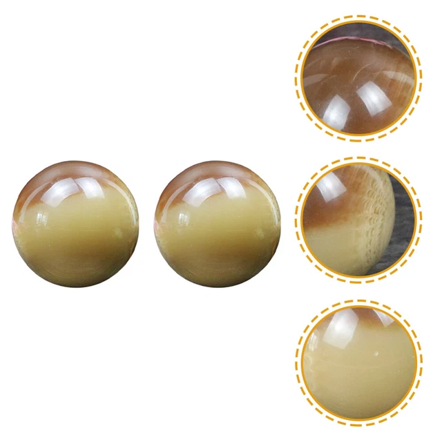 2 Pcs Horn Fitness Ball Marble Baoding Balls Hand Balls Massage Ball Health Care