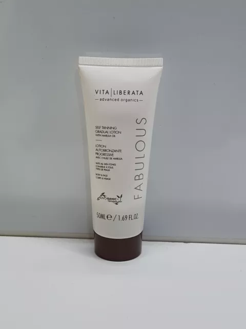 VITA LIBERATA - Favolosa LOZIONE GRADUALE AUTOABBRONZANTE - olio di marula - 50ml Sigillato