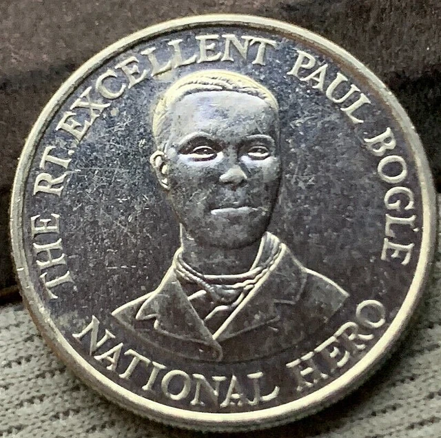 1991 Jamaica 10 Cents Coin Proof  Bust of Paul Bogle   #X18
