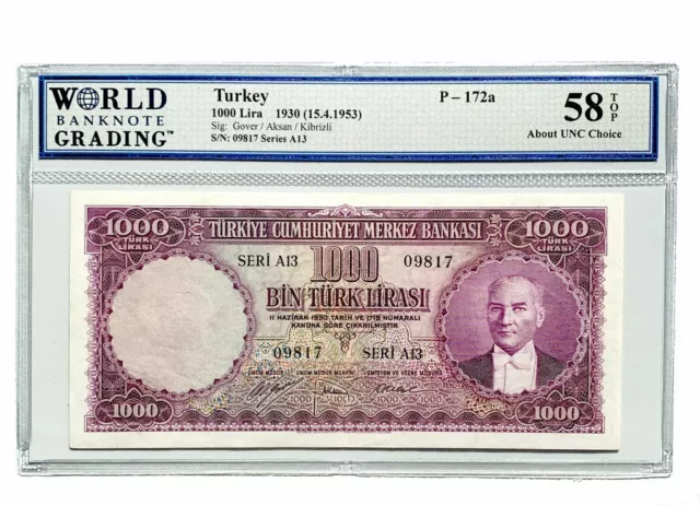 Turkey, Central Bank, 1000 Lira 1930 (ND 1953) ,TCMB, TUR172a