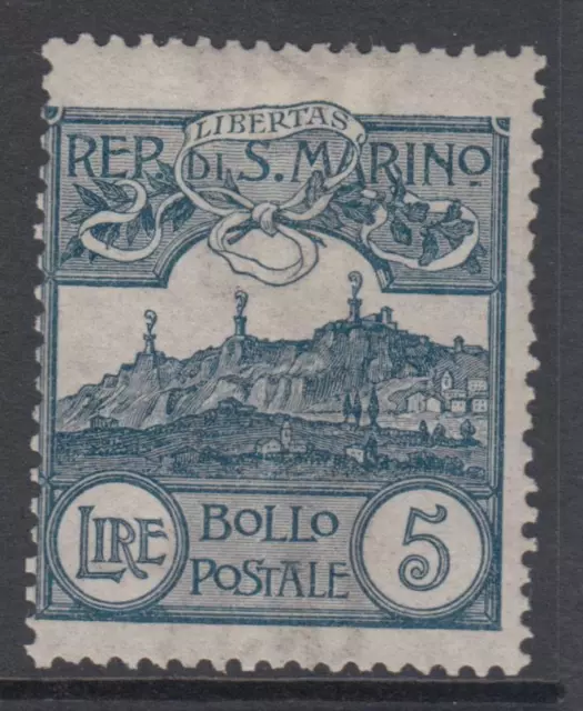 SAN MARINO - Sassone n.45 MH*  cv 480$    Very Rare Early item