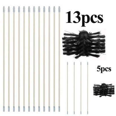 CANNA Fuliggine Flessibile Canna Fumaria Spazzola Nylon Camino Scopa Molto Elastico 