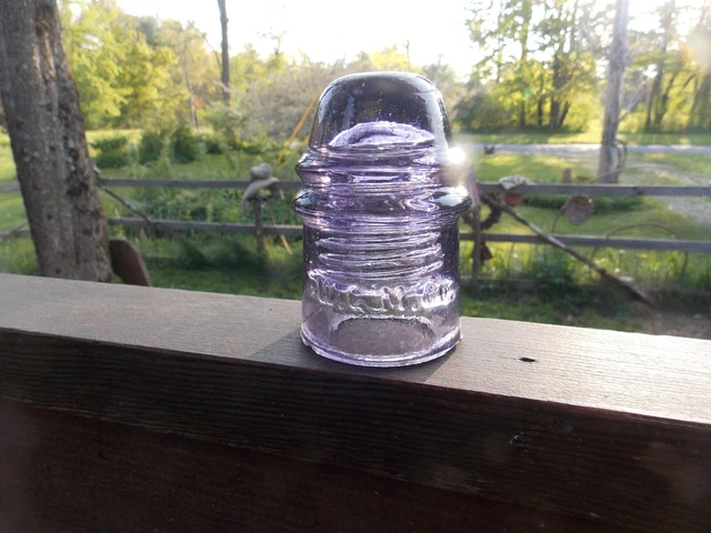 Canadian Pacific R.Y. Co. Purple Glass Insulator