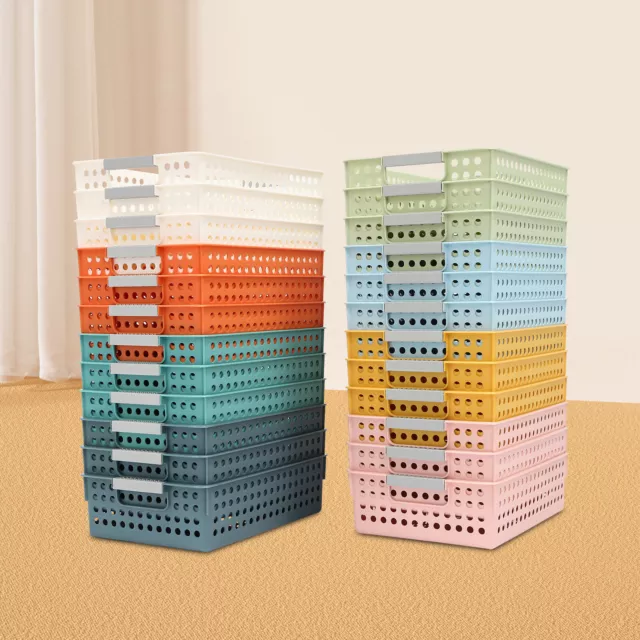 24 Pack Classroom Baskets for Classroom Colorful Organizer Baskets Storage Bin