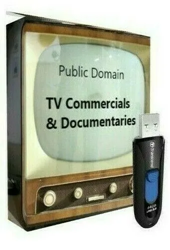 Más de 2000 comerciales de televisión clásicos de dominio público en unidad USB + documentales adicionales