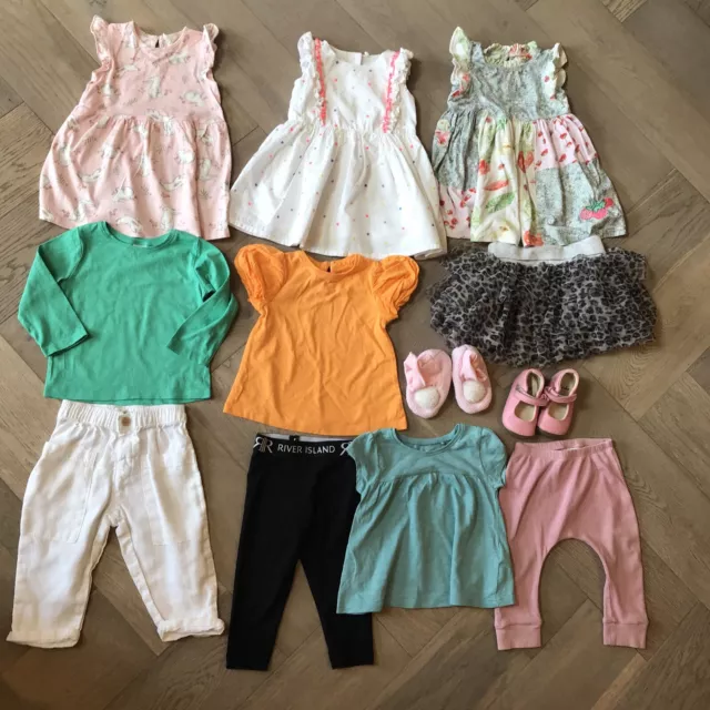 baby girls clothes 9-12 months bundle Next River Island Zara Ms Clark’s