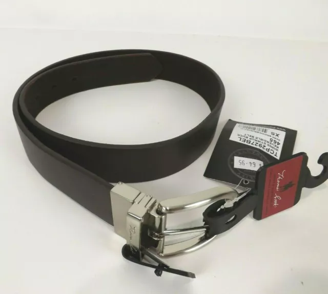 Thomas Cook Size XS 29 Belt Dark Brown Leather Stirrup Buckle Reversible New