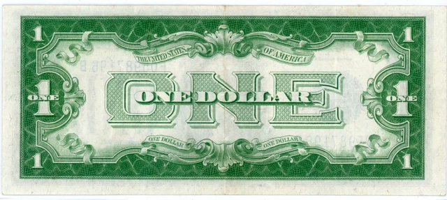 Fr. 1602 1928-B $1 One Dollar “Funnyback” Silver Certificate “F-B Block” Xf 2