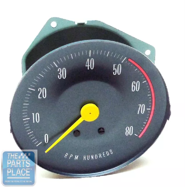 1966-67 Pontiac GTO OE Factory RPM Tach Tachometer With Rally Gauges