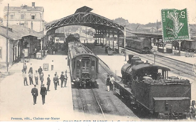 51. n°205571. milestones on marl. la gare. train