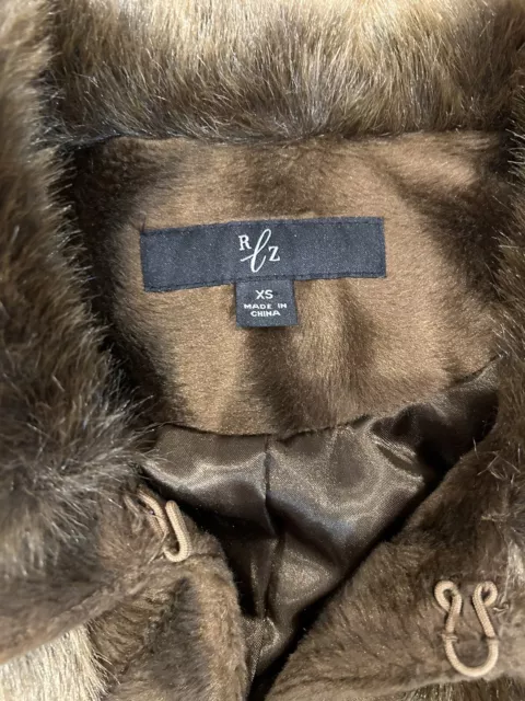 RACHEL ZOE WOMEN'S Brown Faux Fur Vest. Size XS $35.00 - PicClick