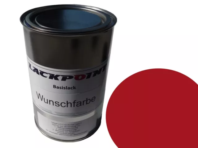 0,5 Litre Prêt à Être Pulvérisé Basislack Ral 3001 Rouge Signalisation Peinture