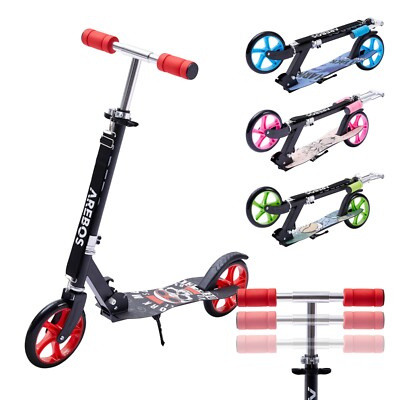 Arebos tretroller KICK Roller City Roller Bambini Adulti Roller SCOOTER ROSSO 