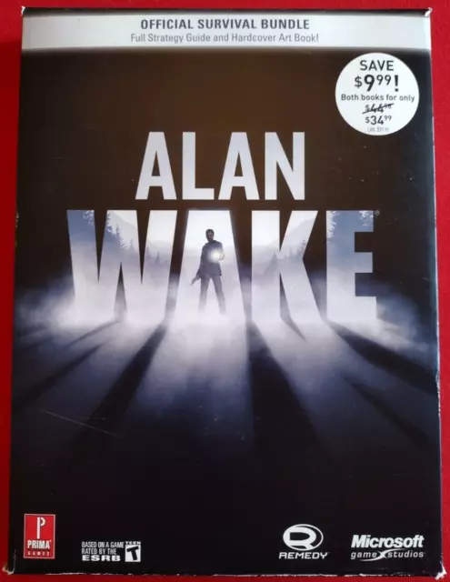 Alan Wake Official Survival Bundle Strategy Guide & Art Book - NEW