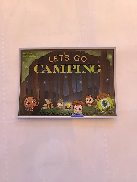 DISNEY DOORABLES WORLD Map Collector's Holo Card Let's Go Camping £4.81 ...