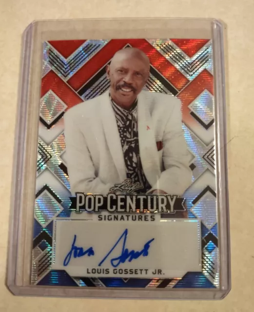 LOUIS GOSSETT, JR. 2022 Leaf Pop Century AUTOGRAPH AUTO #7/7 ACADEMY AWARD EMMY