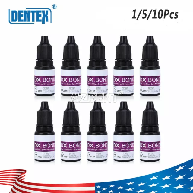 1/5/10Pcs DENTEX Dental Cure Light Dentin Enamel Resin Bonding Adhesive