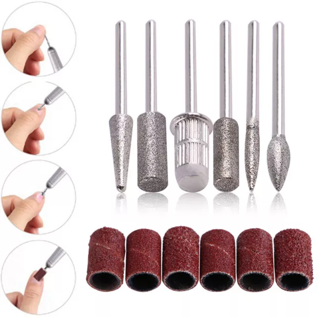 Polissage Des Ongles 6 Pièces Foret À Ongles Vernis À Ongles Enlever Le #