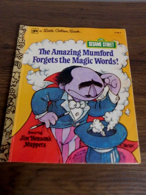 Little Golden The Amazing Mumford Forgets the Magic Words 1980 Sesame Street