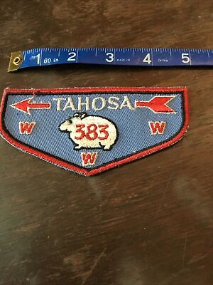 Boy Scout OA Tahosa Lodge 383 Order Of The Arrow Pocket Flap Patch