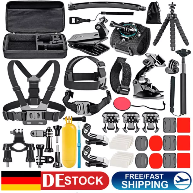 Set accessori action camera 50 in 1 cintura toracica per GoPro Hero Sport Cam accessori kit