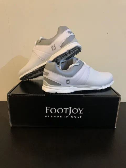 FootJoy Women’s Pro SL Golf Shoes - Size UK 7.5 - White/Silver