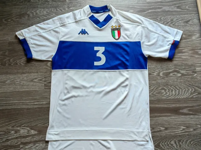 Paolo Maldini #3 Jersey Italy Kappa Football Shirt XL Italia Trikot