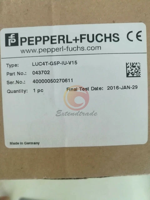 1PCS Pepperl Fuchs LUC4T-G5P-IU-V15 Sensor NEW