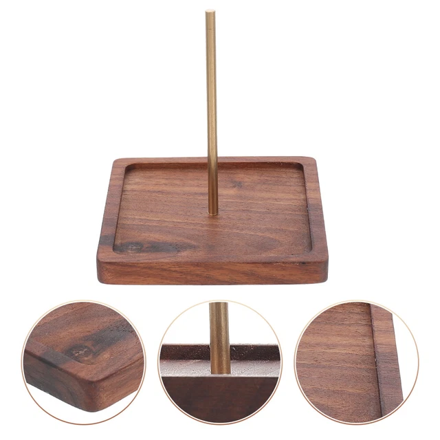 Kaxenig Supporto Magnetico Per Gomitoli In Legno – Rotante 360° Con Mandrino – Porta Filo Per Uncinetto E Maglia – Salvaspazio