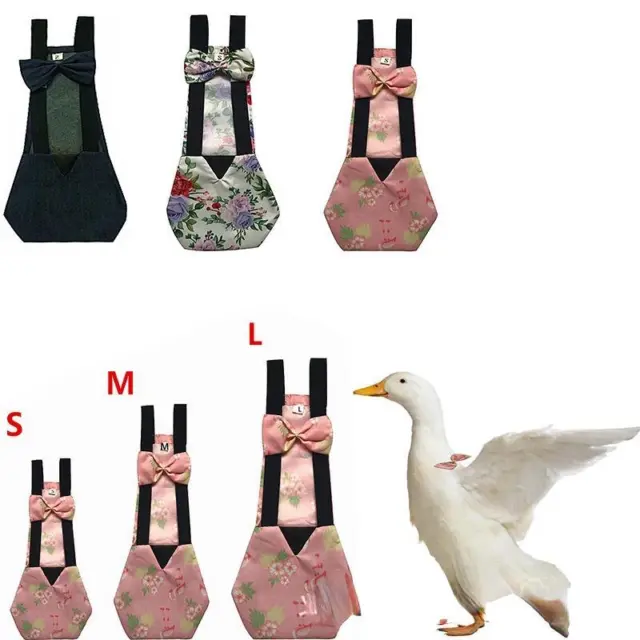 Lavable mascota pato pañal pollo ganso moño ajustable con cinta elástica F