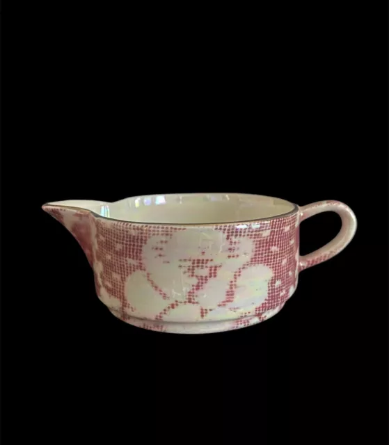 Vintage Royal Winton Grimwades Rose Brocade Chintz Small Mini Creamer Gold Rim