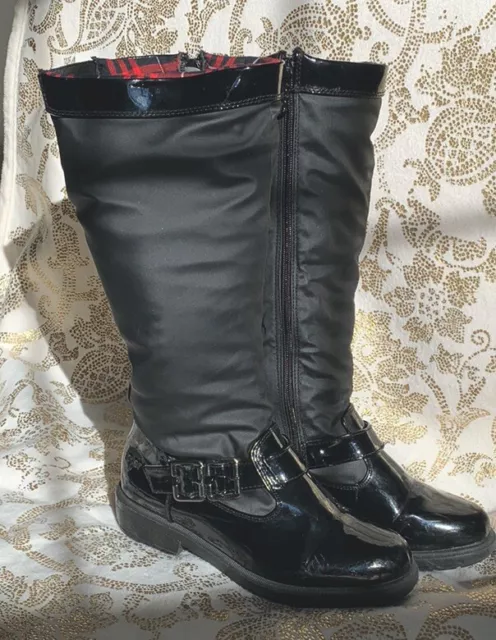 Lauren Black Kohl's Womens Tall Zipper Boots Size 7M Designer Totes