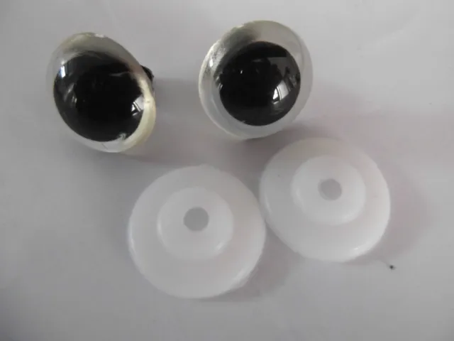 Clear Crystal Type Teddy Eyes In A Variety Of Sizes