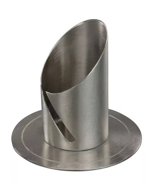 Kerzenständer EINZIGARTIG Silber Taufe Kommunion Modern Design Metall 90/40mm
