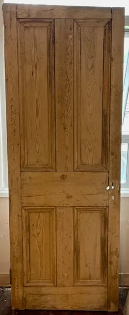 Reclaimed 4 Panel Victorian Internal Pine Door 7 1890x700mm, 43mm thick (SW2)