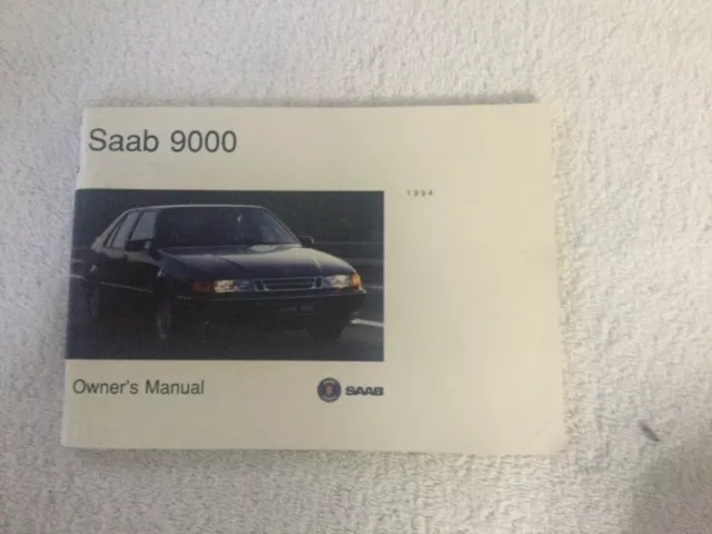 1994 Saab 9000 Sedan Owners Operators Drivers Manual Original OEM